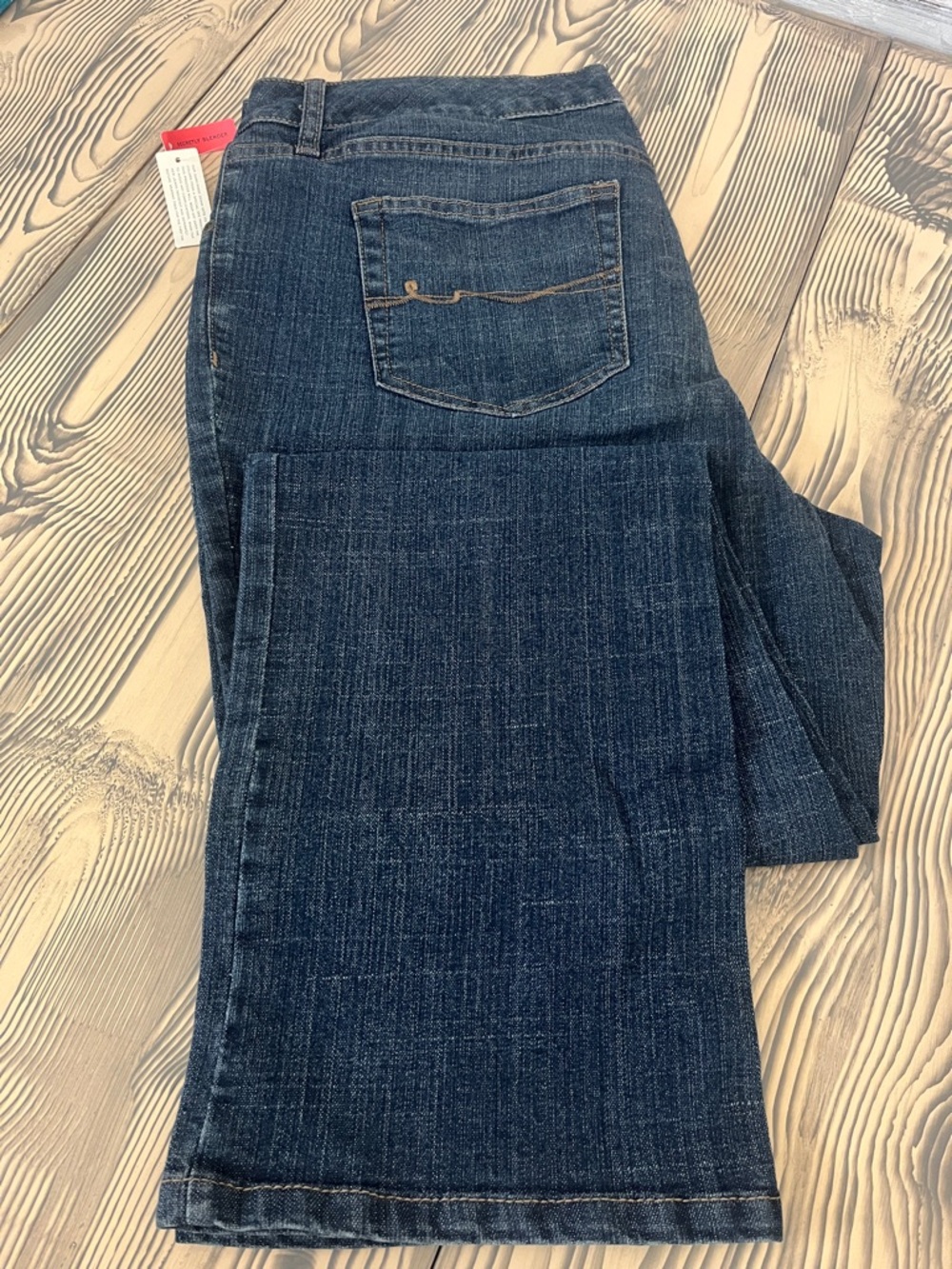 St. John's Bay Dark Wash Blue Boot Cut Jeans